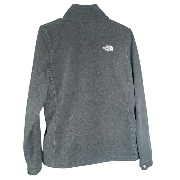 The North Face Full Zip‎ Logo Fuzzy Fleece Jacket Womens Size M Black Extra Soft - Picture 11 of 13